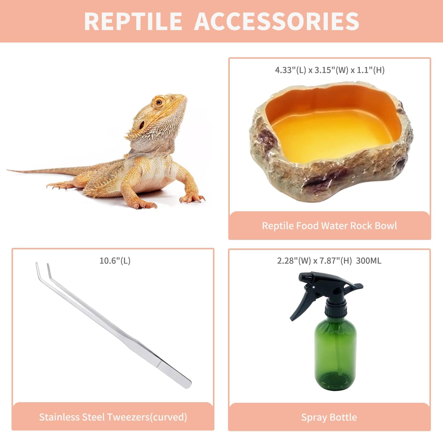 Reptile Growth Reptile Terrarium,10 Gallon Reptile Tank 20" x 10"x 11",for Insect,Fish,Tarantula,Hermit Crab,Jumping Spider,Iguana,Tortoise,Leopard Gecko,Bearded Dragon - Happypetzone.online - Image 5
