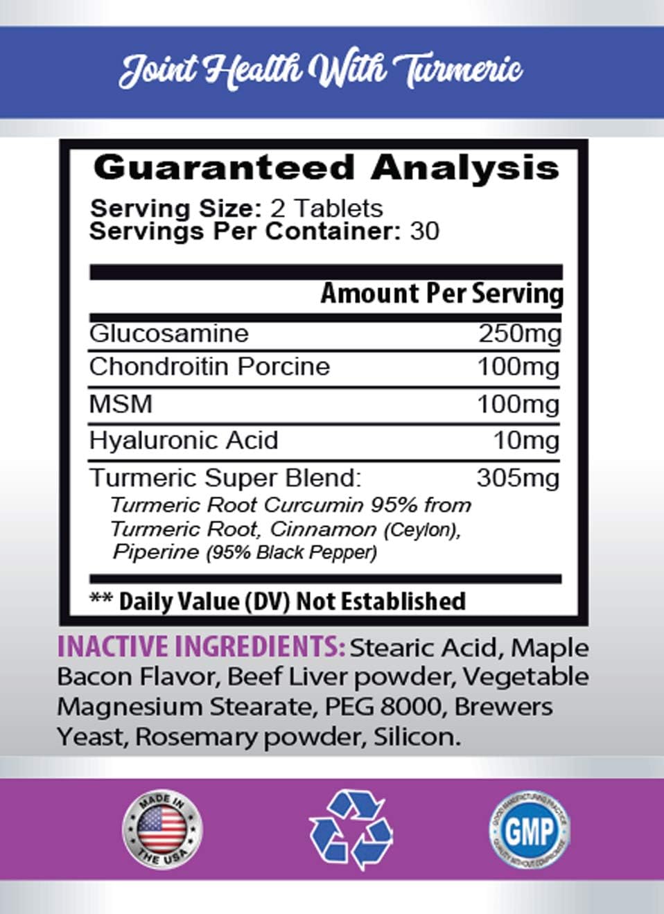 PET SUPPLEMENTS & NUTRITION LLC cat Joint Support - Cats Joint Health with Turmeric - MSM - Natural Support for Hip and Joints - glucosamine for Cats - 1 Bottle (60 Tablets) - Happypetzone.online - Image 2