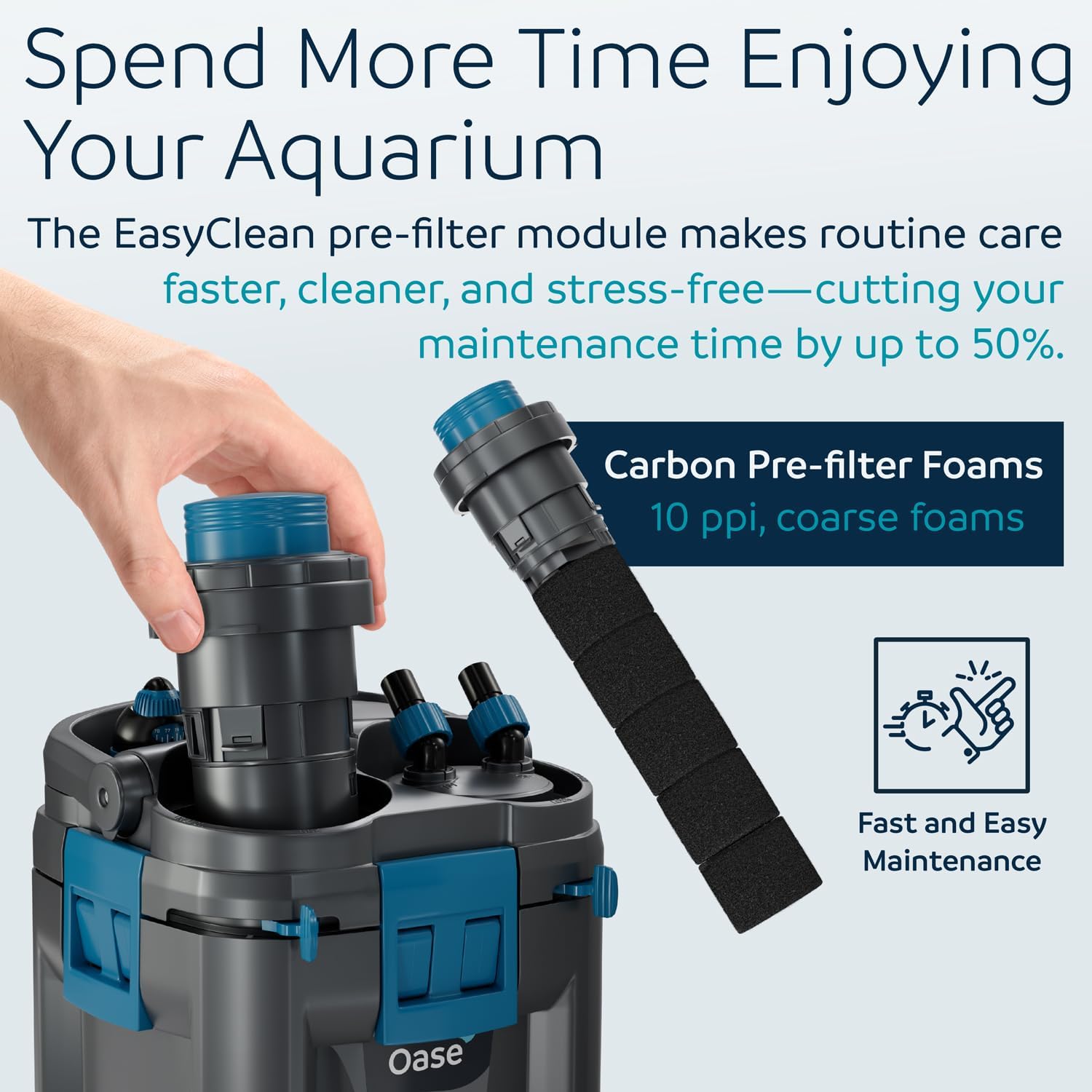 OASE BioMaster 2 Thermo 600 Canister Filter for Aquariums – External Aquarium Filter with Built-in Heater – EasyClean Pre-Filter, Quiet Operation – Freshwater & Saltwater, Up to 160 Gallons - Happypetzone.online - Image 4
