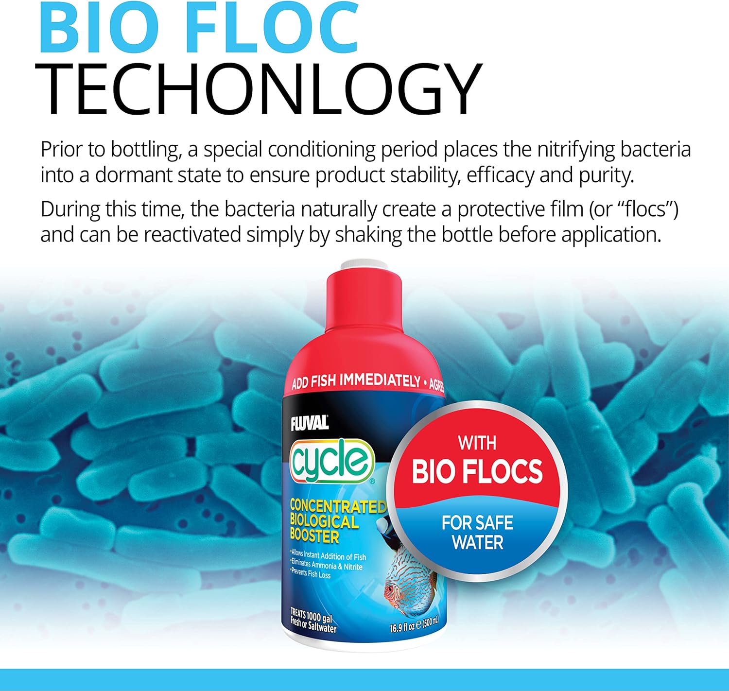 Fluval Cycle Biological Enhancer, Aquarium Water Treatment, 8.4 Oz., A8349 - Happypetzone.online - Image 5