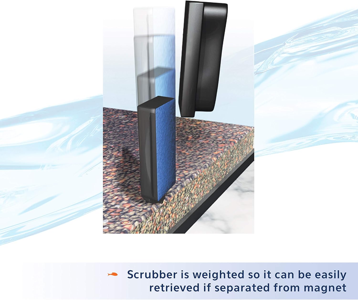 Aqueon Aquarium Algae Scraper, Fish Tank Cleaning Magnets for Glass/Acrylic, Small, Black - Happypetzone.online - Image 5