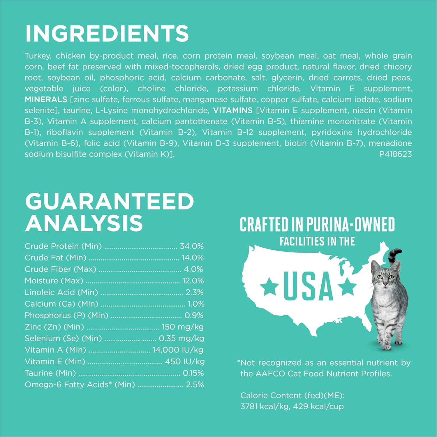 Purina ONE Sensitive Stomach, Sensitive Skin, Natural Dry Cat Food, +Plus Sensitive Skin and Stomach Formula - 7 lb. Bag - Happypetzone.online - Image 4