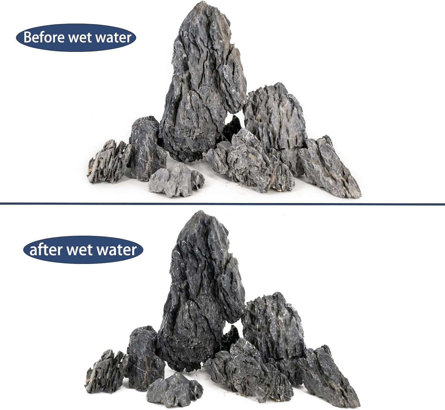 Natural Rocks Seiryu Stones Aquariums Stones for Aquascaping, Aquariums, Terrariums, Vivariums Decorative Stone,Reptile Enclosures,Paludariums,and Gardens-10lb(2 to 7 inch) - Happypetzone.online - Image 5