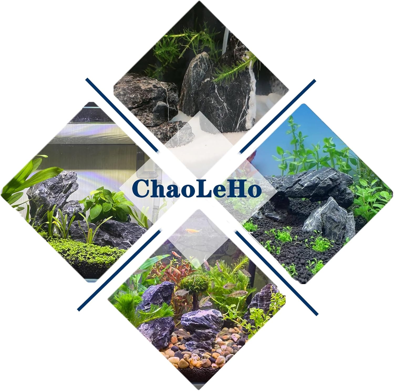 Natural Rocks Seiryu Stones Aquariums Stones for Aquascaping, Aquariums, Terrariums, Vivariums Decorative Stone,Reptile Enclosures,Paludariums,and Gardens-10lb(2 to 7 inch) - Happypetzone.online - Image 6