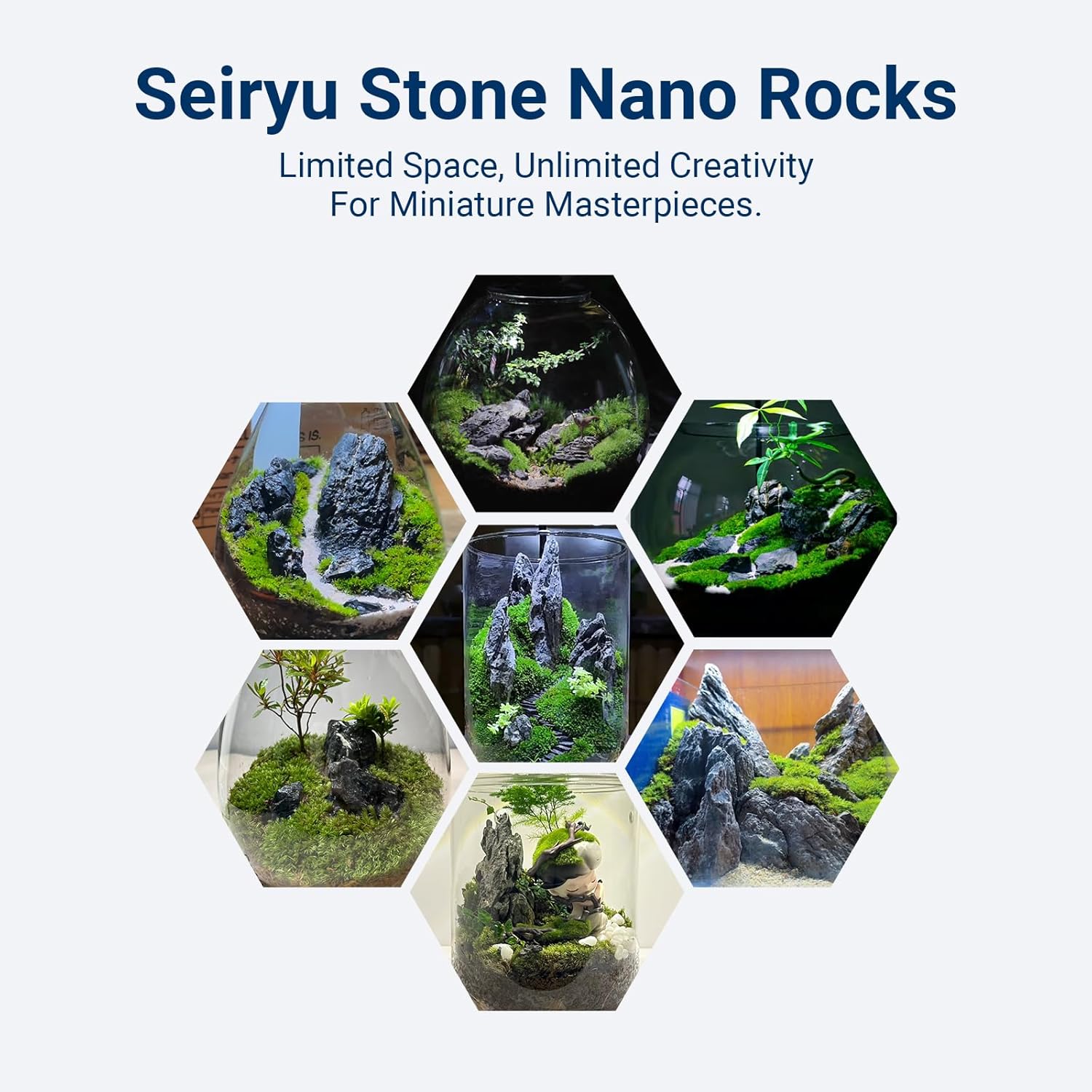Natural Rocks Seiryu Stones Aquariums Stones for Aquascaping, Aquariums, Terrariums, Vivariums Decorative Stone,Reptile Enclosures,Paludariums,and Gardens-10lb(2 to 7 inch) - Happypetzone.online - Image 7