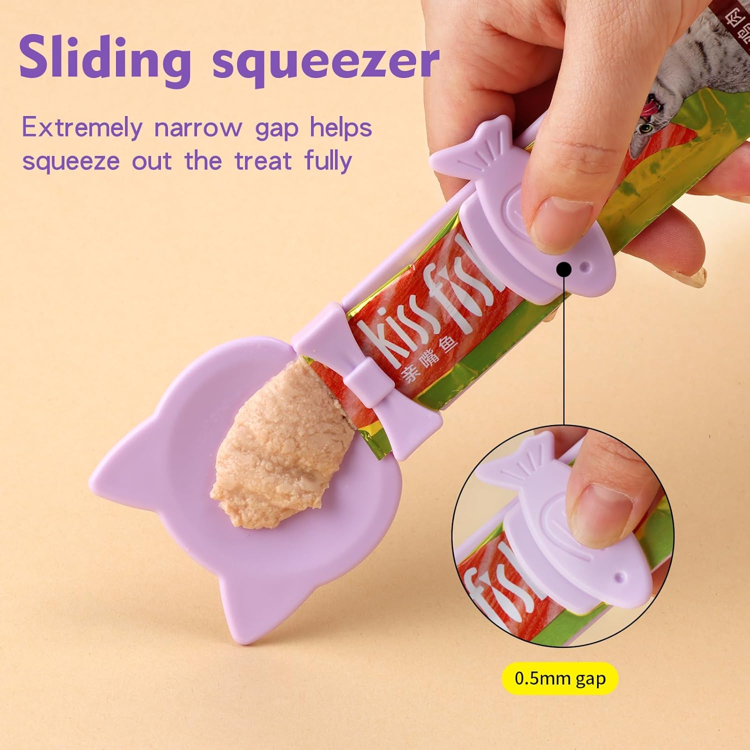 LICKJIMO-3PCS Cat Treat Dispenser,Multi Function Spoon for Churu Lickable Cat Treats,Cat Treat Spoon for Lickable Cat Treats Squeeze up,Food Dispenser Cat Feeder,Cat Food Spoon Big Size(3 Color) - Happypetzone.online - Image 4