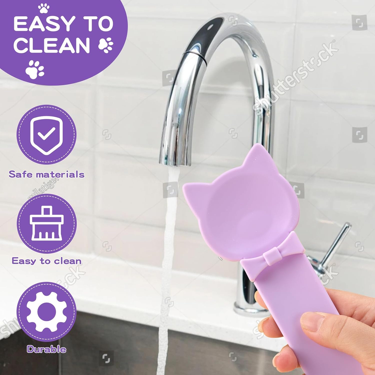 LICKJIMO-3PCS Cat Treat Dispenser,Multi Function Spoon for Churu Lickable Cat Treats,Cat Treat Spoon for Lickable Cat Treats Squeeze up,Food Dispenser Cat Feeder,Cat Food Spoon Big Size(3 Color) - Happypetzone.online - Image 6