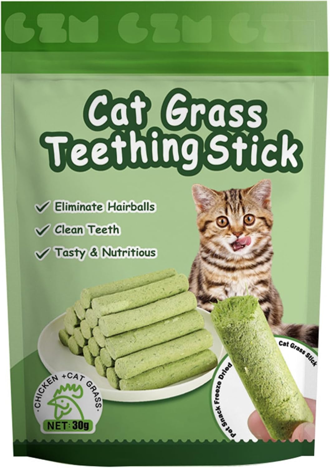 Cats Grass Snacks Natural Grass Chews Appetites Increase Snacks Hairballs Control Health Licking Teething Sticks Hairballs Relief for - Happypetzone.online - Image 4