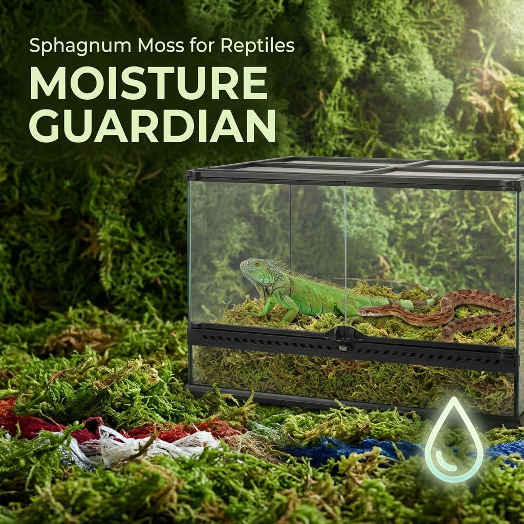 Sukh Sphagnum Moss for Reptiles - Terrarium Reptiles Moss Green Dried Peat Moss Habitat Bedding Moss for Snakes Turtle Frog Gecko and Other Reptiles Substrate (5, Ounces) - Happypetzone.online - Image 7