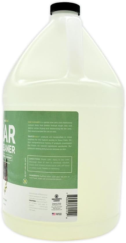 Bark2Basics Dog Ear Cleaner, 1 Gallon - All Natural, Witch Hazel, Gentle Aloe Vera and Chamomile Extract Base, Breaks Through Tough Wax and Debris, Soap-Free - Happypetzone.online - Image 2