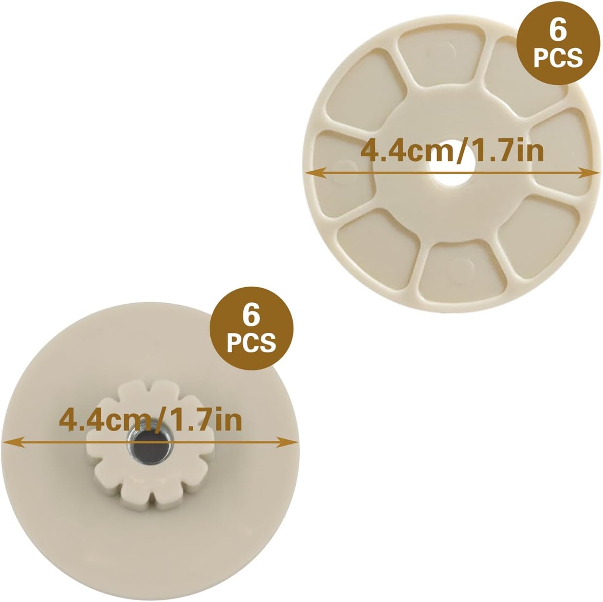 6 Sets Bird Cage Perch Mounting Kit, Plastic Parrot Perch Mount Washer Kit Bird Cage Accessories for DIY Parrot Stand Platform, Paw Grinding Stick, Food Bowl, Breeding Box, Small Animal Playground - Happypetzone.online - Image 2