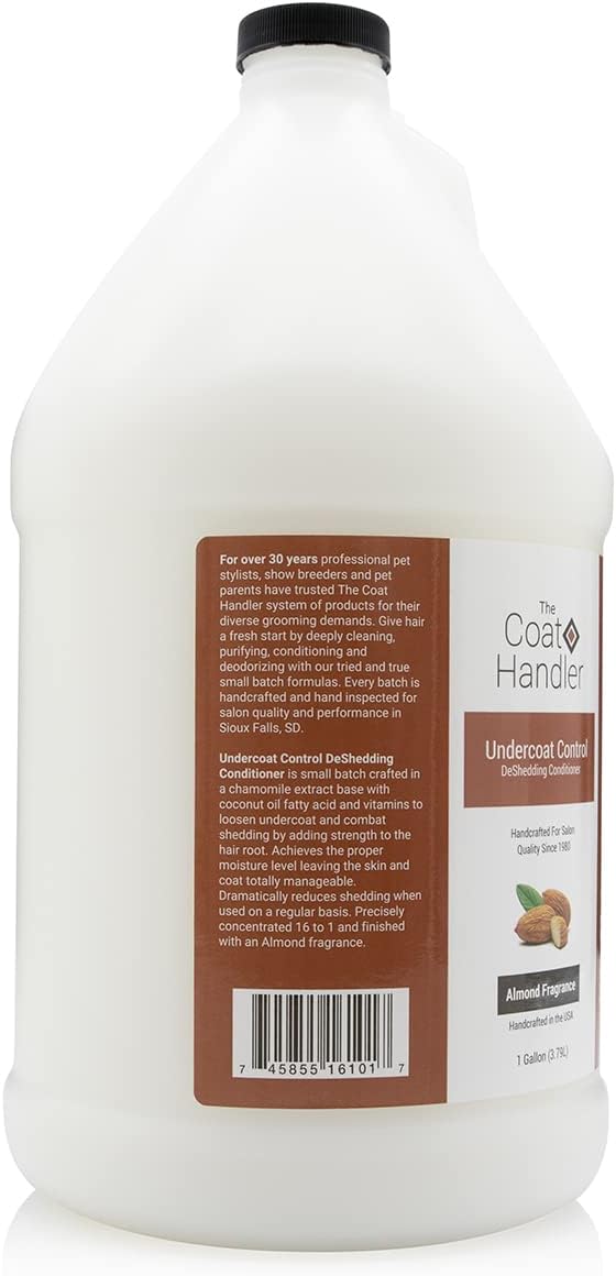 The Coat Handler Undercoat Control Deshedding Conditioner, 1 Gallon - Combats and Reduces Shedding, Undercoat Removal, Omega 3 & 6 Rich, Vitamin E Strengthens Hair Follicles, All-Natural Ingredients - Happypetzone.online - Image 2