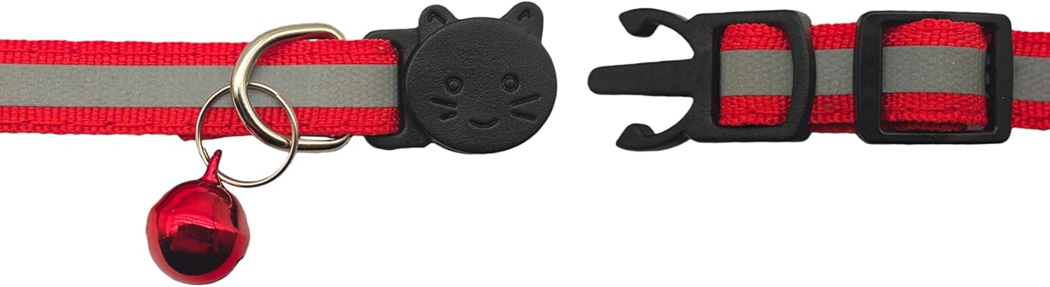 14 Pack Breakaway Cat Collar with Bell, Reflective Kitten Collar for Girl Boy Cats, Safety Buckle Adjustable 7.5-12.5 Inch, 0.4 Inch Width Lightweight, Pet Gifts (Multi-Colored) - Happypetzone.online - Image 9