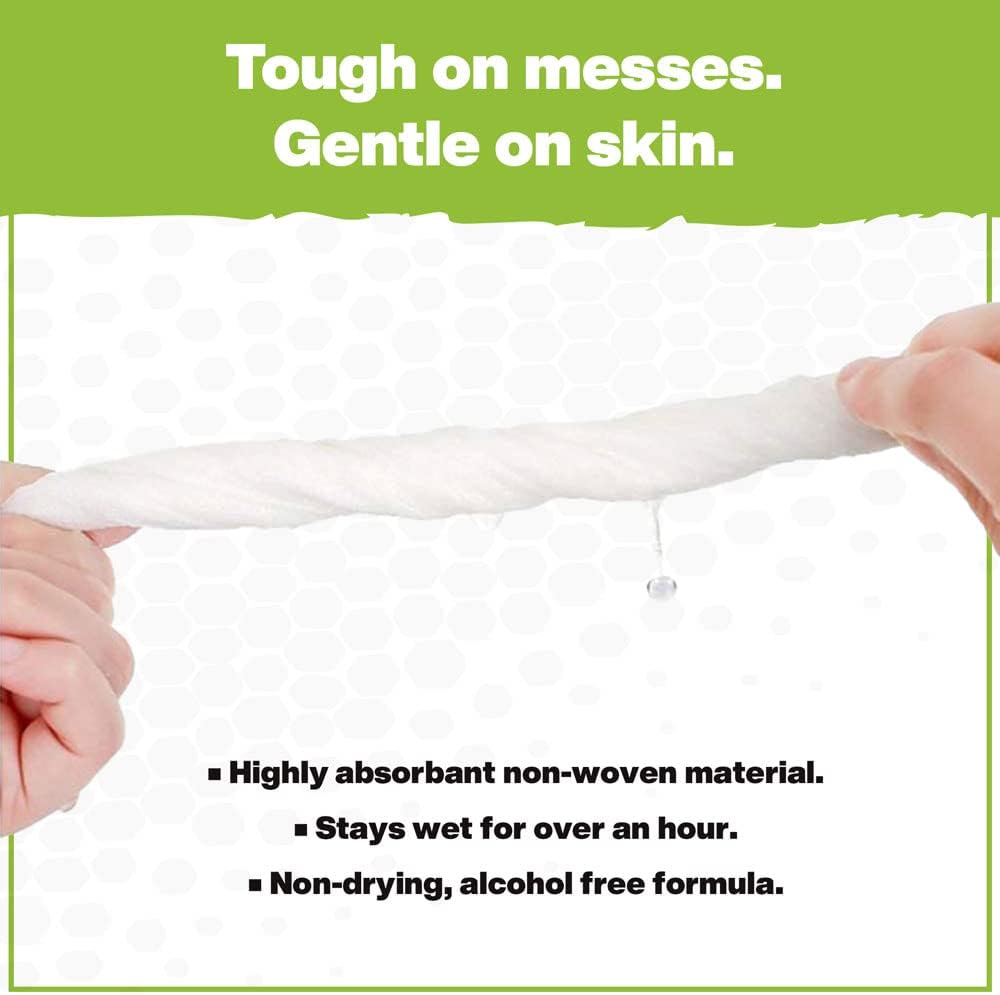 Crocodile Cloth PowerSCRUB - 40 (15" x 10") Heavy Duty Cleaning Wipes - Dual-Surface Cloths, Moist, Absorbent, & Disposable - Safe on Skin & Multiple Surfaces - Happypetzone.online - Image 3