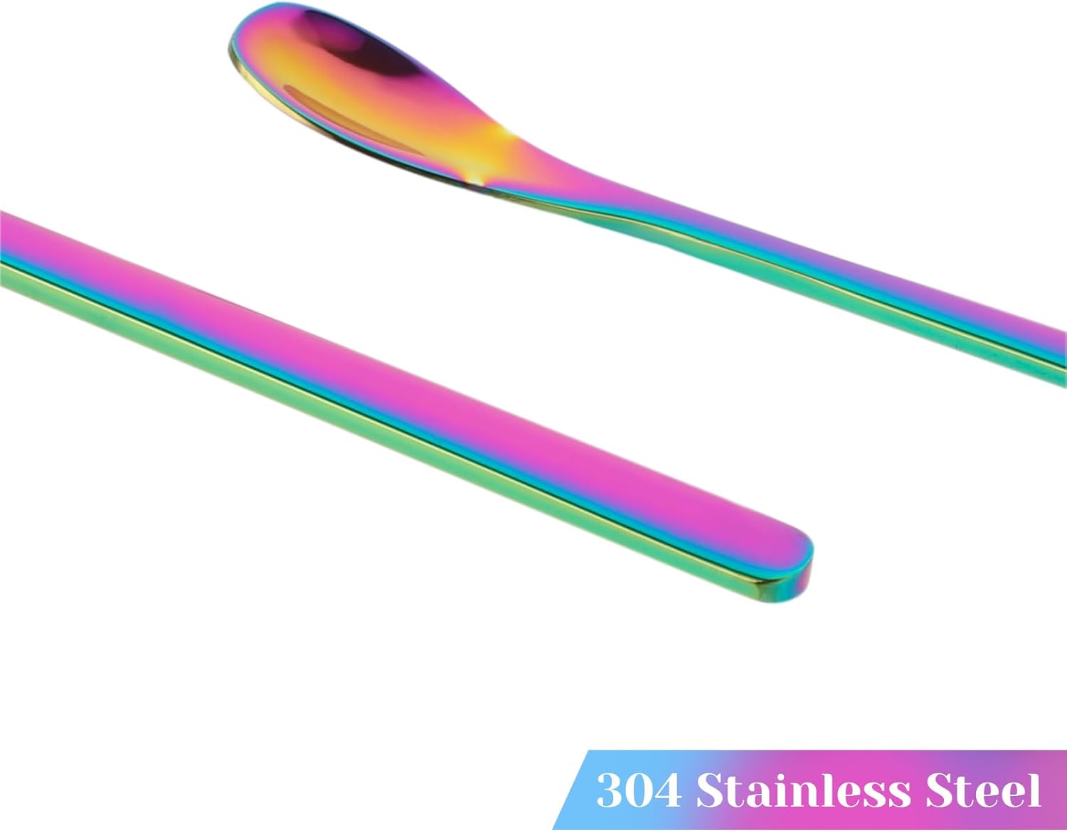 Abeillo 2Pcs Crested Gecko Food Spoons, 8.9" Long Handle Stainless Steel Reptile Spoon, Fruit Mixing Stirring Food Feeding Spoon for Gargoyle Bearded Dragon - Happypetzone.online - Image 3