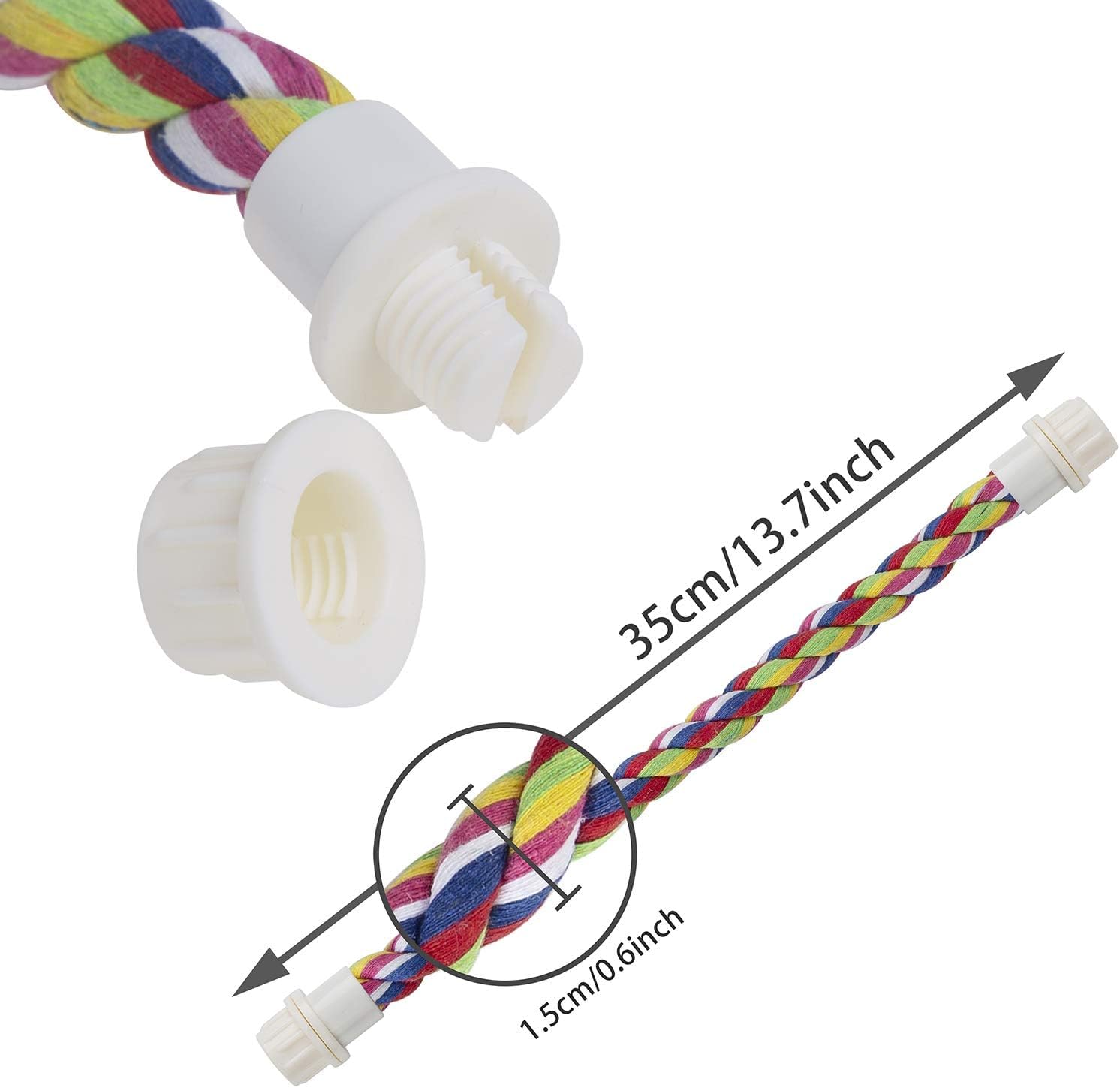 Rope Bungee Bird Toy, Small - Happypetzone.online - Image 6