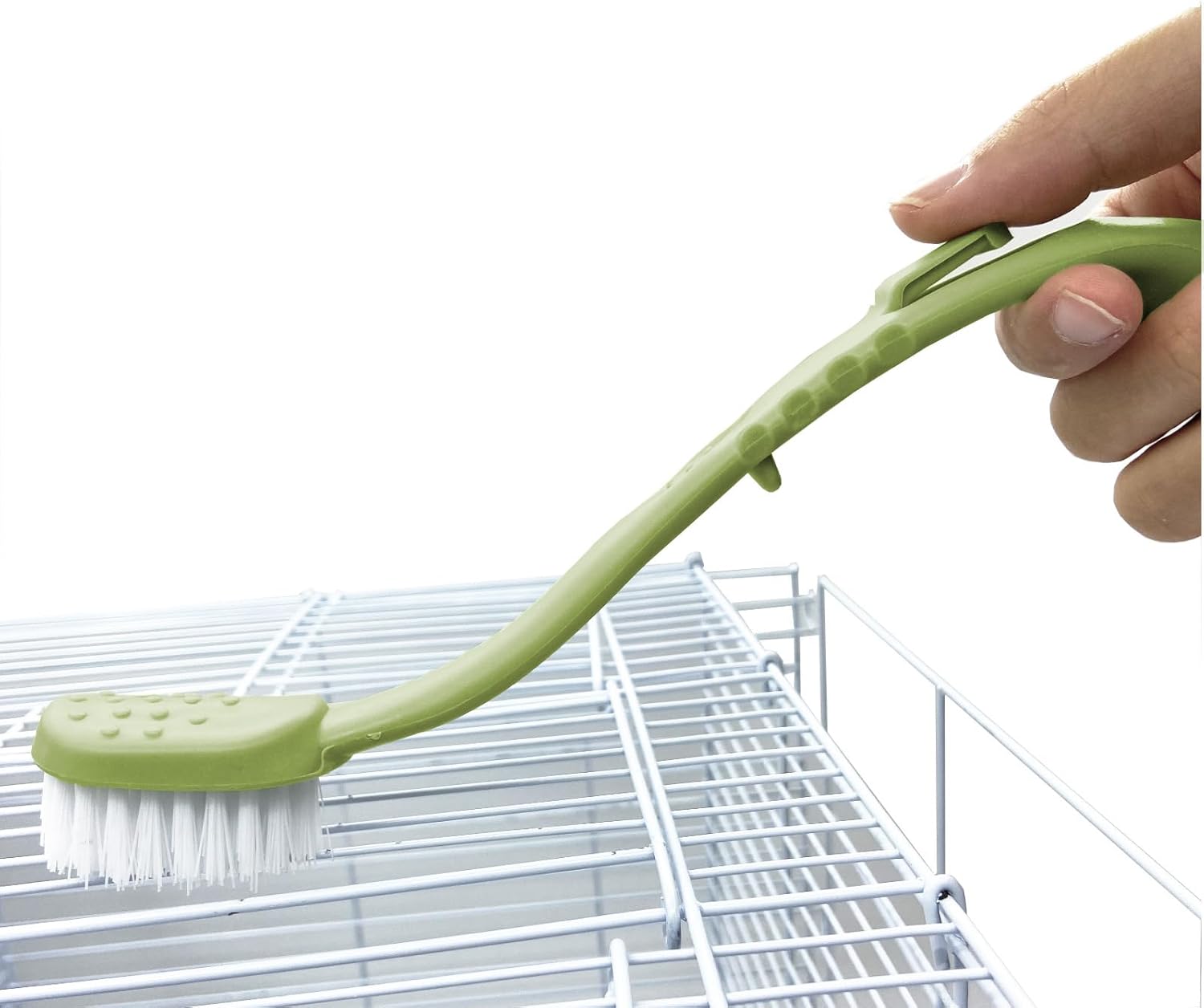 Bird Cage Cleaning Brush,Two Brush Heads,Long-Handled Tool for Cleaning Parrot Cages, Kennels, and Perches,Removes Poop and Keeps Bird Cages Fresh,Essential Bird Cage Accessory - Happypetzone.online - Image 7