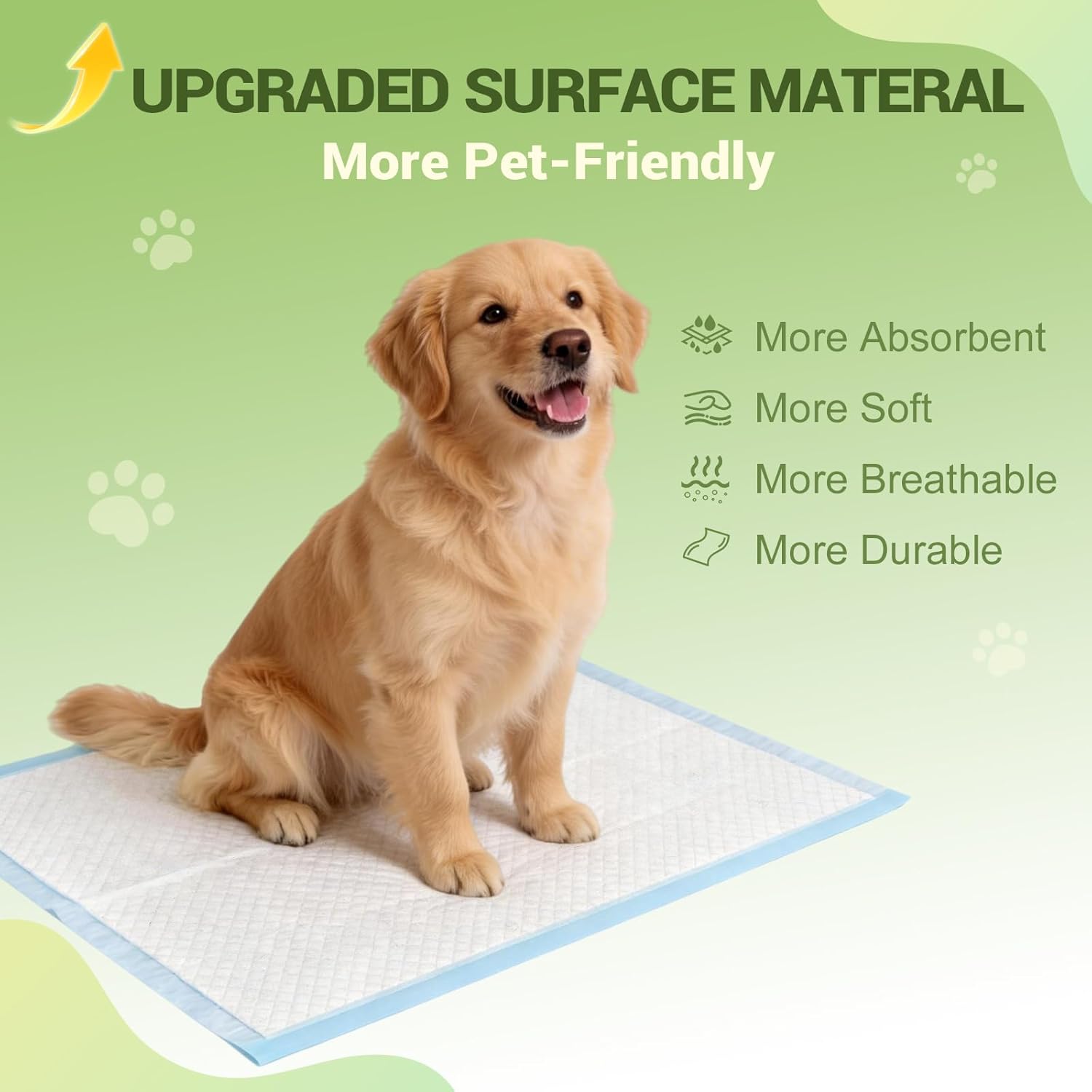 IMMCUTE 100 Count Premium Puppy Pads, 22"x23" Dog Pee Pads – Ultra-Soft Heat-Sealed, 6-Layer Leak-Proof & Super Absorbent Potty Training Pads for Dogs, Cats, Pets | Crate Training & Indoor Use, Blue - Happypetzone.online - Image 2