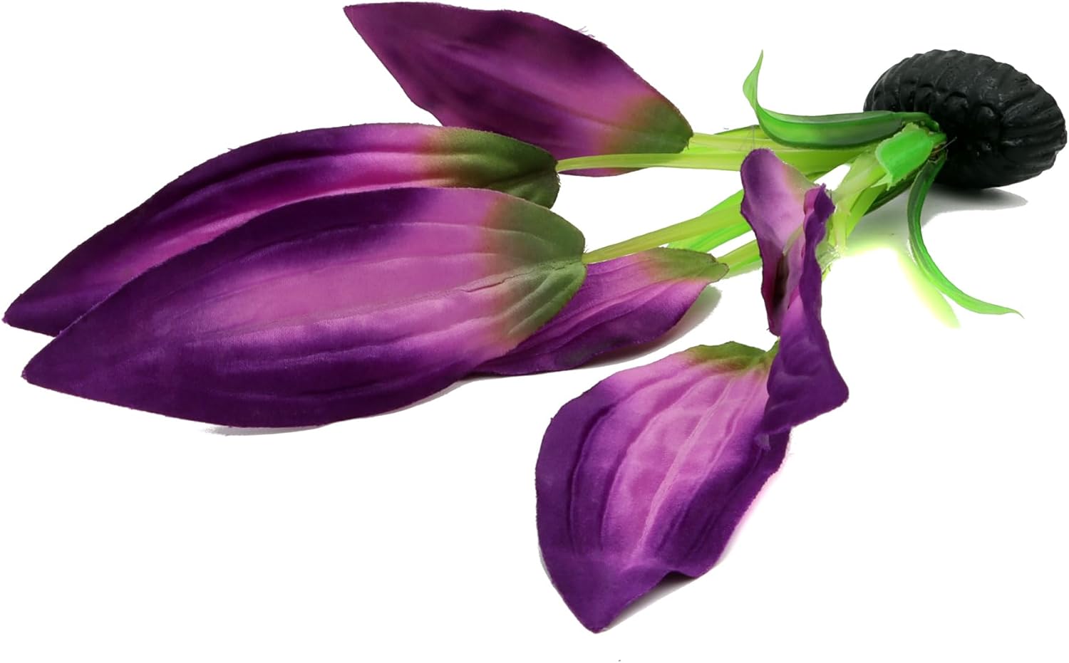 Silk Aquarium Plants for Betta Fish Tank, 2 Pcs 8 Inch Small Silk Aquarium Plant Aquatic Water Grass Decoration, Purple - Happypetzone.online - Image 5