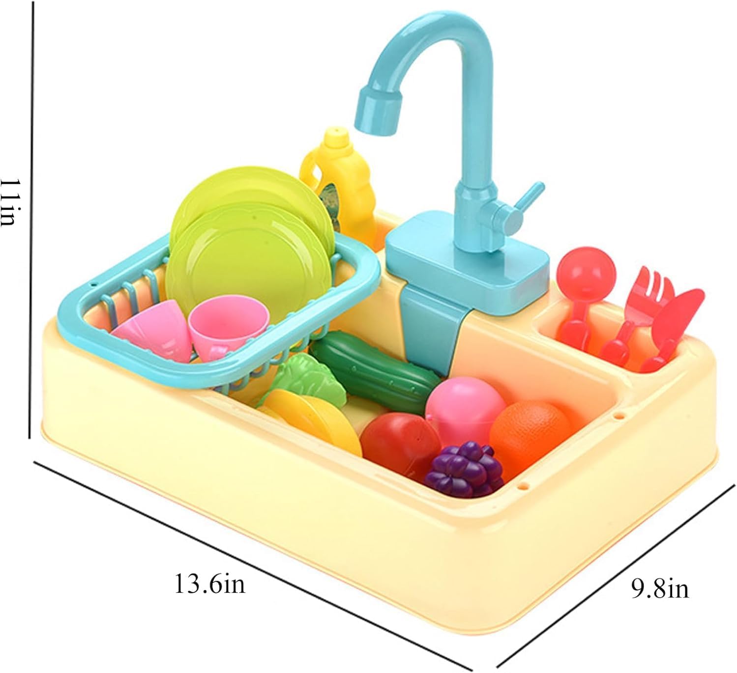 Parrot Bird Bathtub Shower Box Bathing Tub Container Cage, Automatic Pet Bird Bath with Faucet, Ferret Bathtub Swimming Pool Bath Shower Water Dispenser for Small Medium Parakeet Cleaning (Yellow) - Happypetzone.online - Image 2