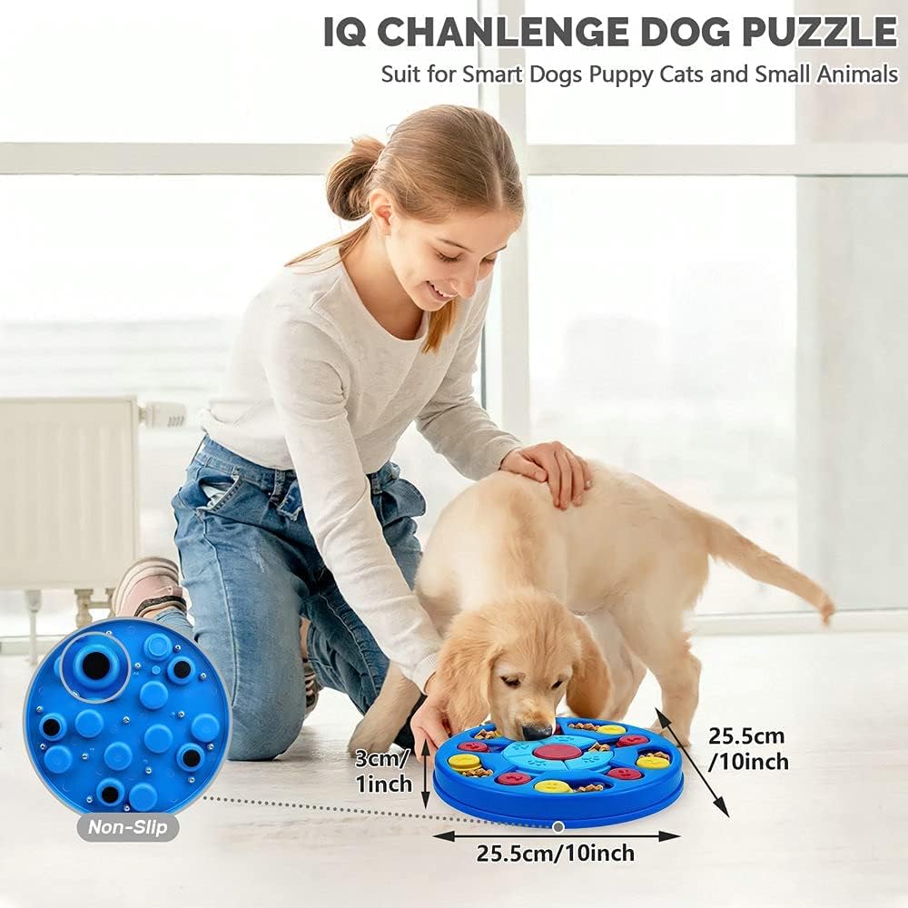Dog Puzzle Toys Interactive Toy for Puppy IQ Stimulation &Treat Training Games Treat Dispenser for Smart Dogs, Puppy &Cats Fun Feeding (Level 1-3)… - Happypetzone.online - Image 4