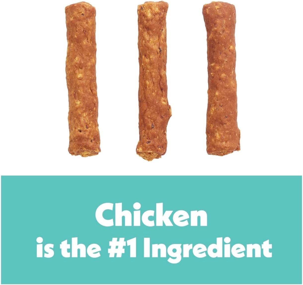 Wiggles & Wags Meaty Sticks Chicken Dog Treats, 16 oz, with DN Essentials Bone Shaped Waste Bag Dispenser & Roll - Happypetzone.online - Image 3