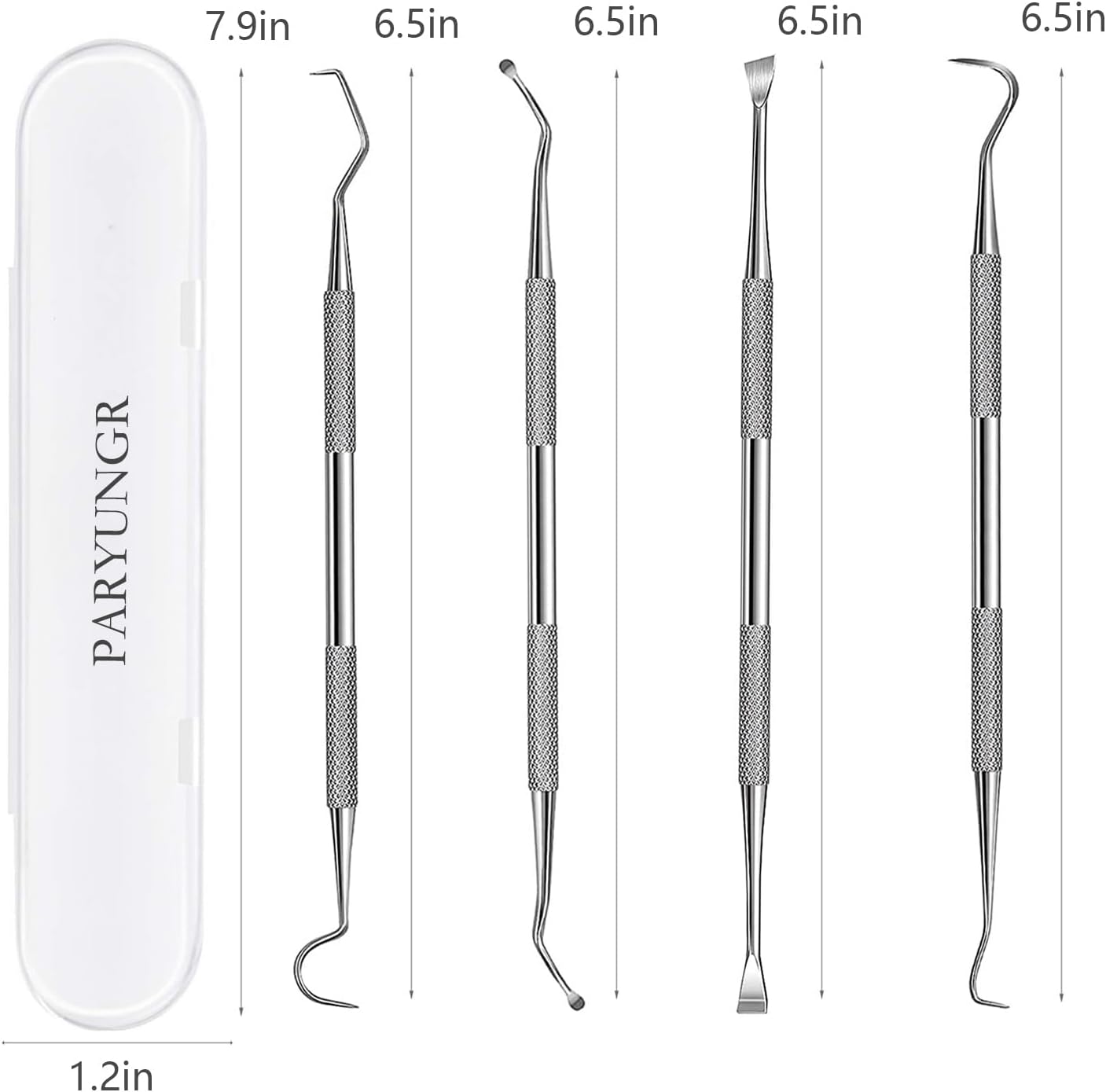 Dental Tools Pet Dog Teeth Cleaner Tool Kit, Stainless Steel Plaque Remover Dental Picks Tooth Tartar Scraper, Pets Oral Care Hygiene Set for Cats and Dogs Use with Case - Happypetzone.online - Image 7