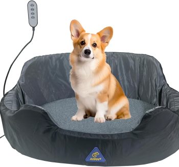 heated dog bed winter