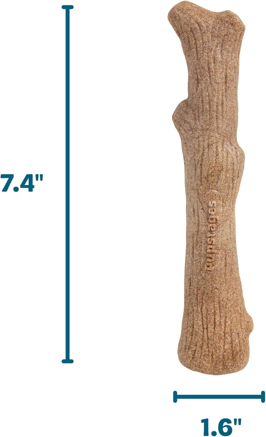 Pupstages Dogwood Dog Chew Toy, Made in the USA – Real-Wood Blend, Natural Flavor & Texture, Moderate Chewers, Medium, 7.4" - Happypetzone.online - Image 6