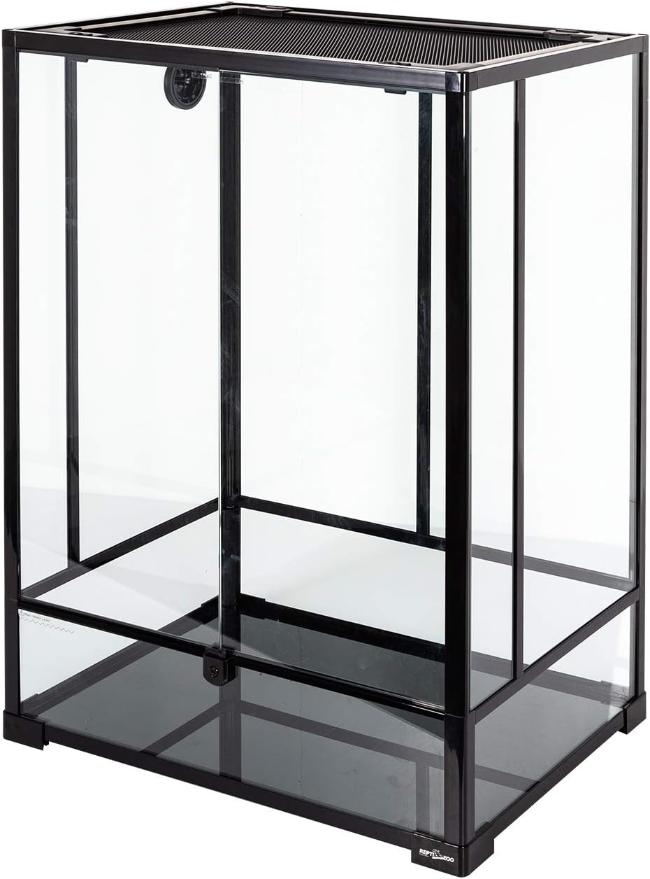 REPTI ZOO 24" x 18" x 36" Reptile Tall Glass Terrarium Rainforest Habitat Double Hinge Door with Screen Ventilation 67 Gallon Reptile Terrarium Easy Assembly - Happypetzone.online - Image 7
