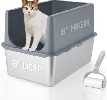 covered cat litter box