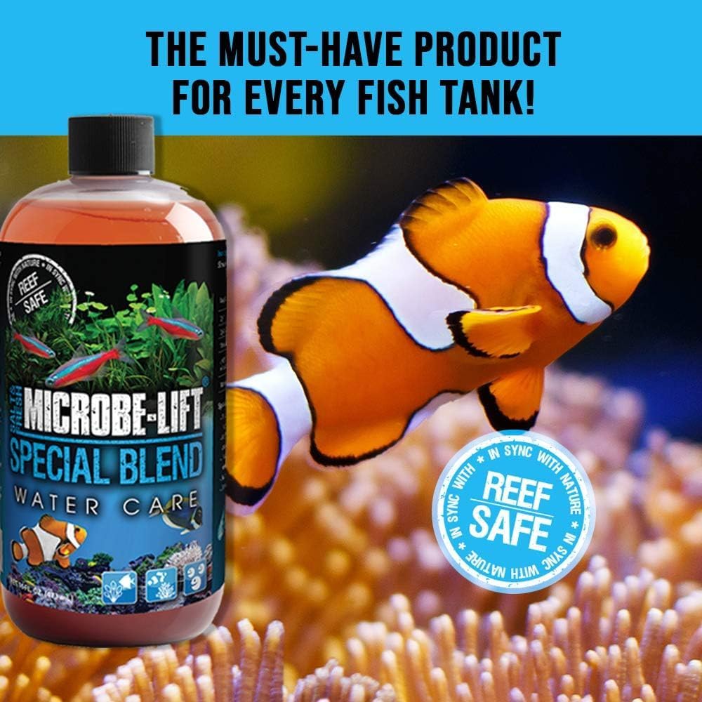 MICROBE-LIFT Special Blend Aquarium Treatment, Fish Tank Water Conditioner for Freshwater and Saltwater Tanks, Helps with Aquarium Algae Control and Odor, 16 Ounces (SBH16) - Happypetzone.online - Image 2