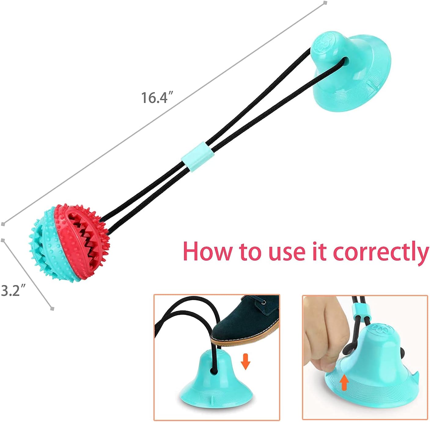 Askhald Dog Toys Chew Toys for Aggressive chewers, Puppy Training Treats Teething Rope Toys for Boredom Dog Puzzle Treat Food Dispensing Ball Toys for Puppies Teething (Blue) - Happypetzone.online - Image 4