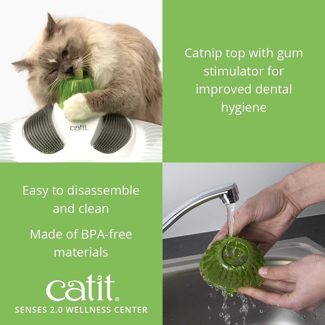 Catit Senses 2.0 Wellness Center Cat Toy - Interactive Multi-Purpose Relaxation Spot with Catnip Included - Happypetzone.online - Image 5