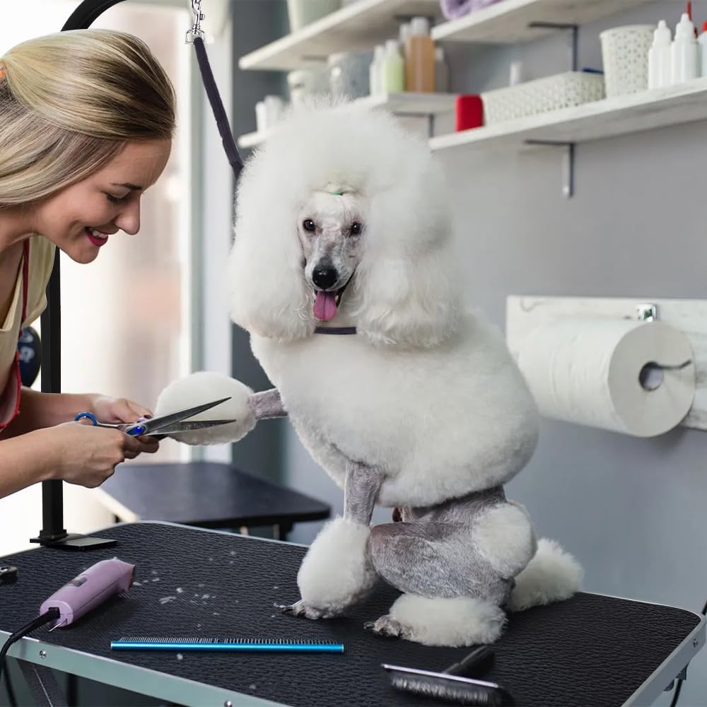 LEIBOU 36-inch Height Adjustable(23''~33.8'') and Foldable Pet Dog Grooming Table with Grooming Arm & Noose for Dog Cat Pet Grooming Maximum Capacity Up to 260lbs - Happypetzone.online - Image 8