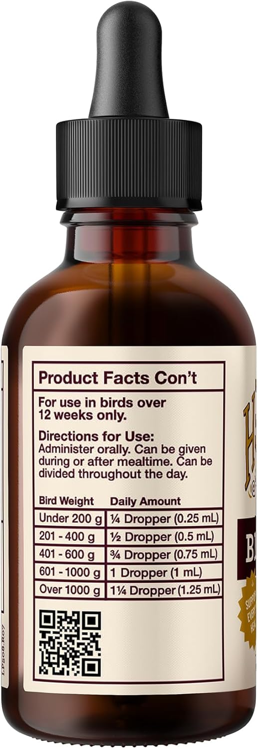 Organic Hemp Well Bird Hemp Oil – 2 Ounces. Parrot, Parakeet, Cockatiel and All Birds for Supporting Health, Feather Plucking, Destructive Behavior Reduction, Immune Support, and Relaxation. - Happypetzone.online - Image 7