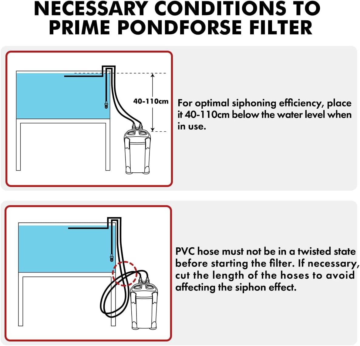 PONDFORSE Canister Filter, External Aquarium Filter Ultra-Quiet Water Circulation Cleaning Machine with Media for Fish Tanks and Aquariums - Happypetzone.online - Image 5