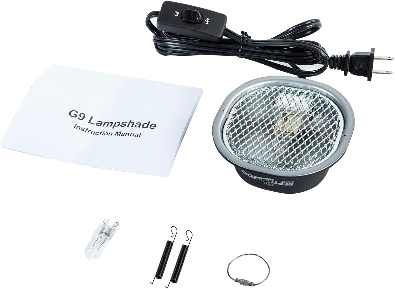 G9 Reptile Heat Lamp Bulb and Light Fixture with Safety Mesh, G9 Mini Heat Bulb 50W Warm White, UVA Reptile Heat Lamp and Basking Lampshade for Bearded Dragon Gecko Turtle Lizard Snake - Happypetzone.online - Image 8