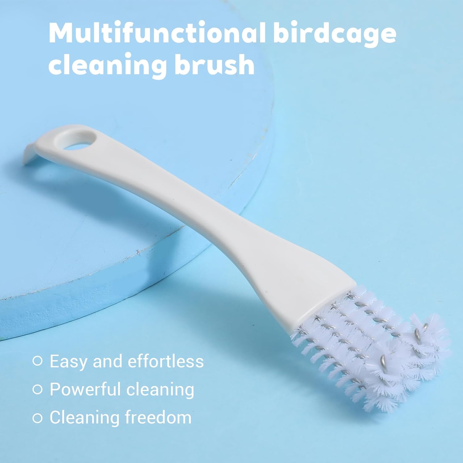 4PCS Bird Cage Cleaner Brush with Long Handle & Shovel, Durable Easy Birds Poop off Remover Tool, Small Animal Pet Cage Parrot Droppings Remover Brushes Bath Perches Cleaning Accessories - Happypetzone.online - Image 5