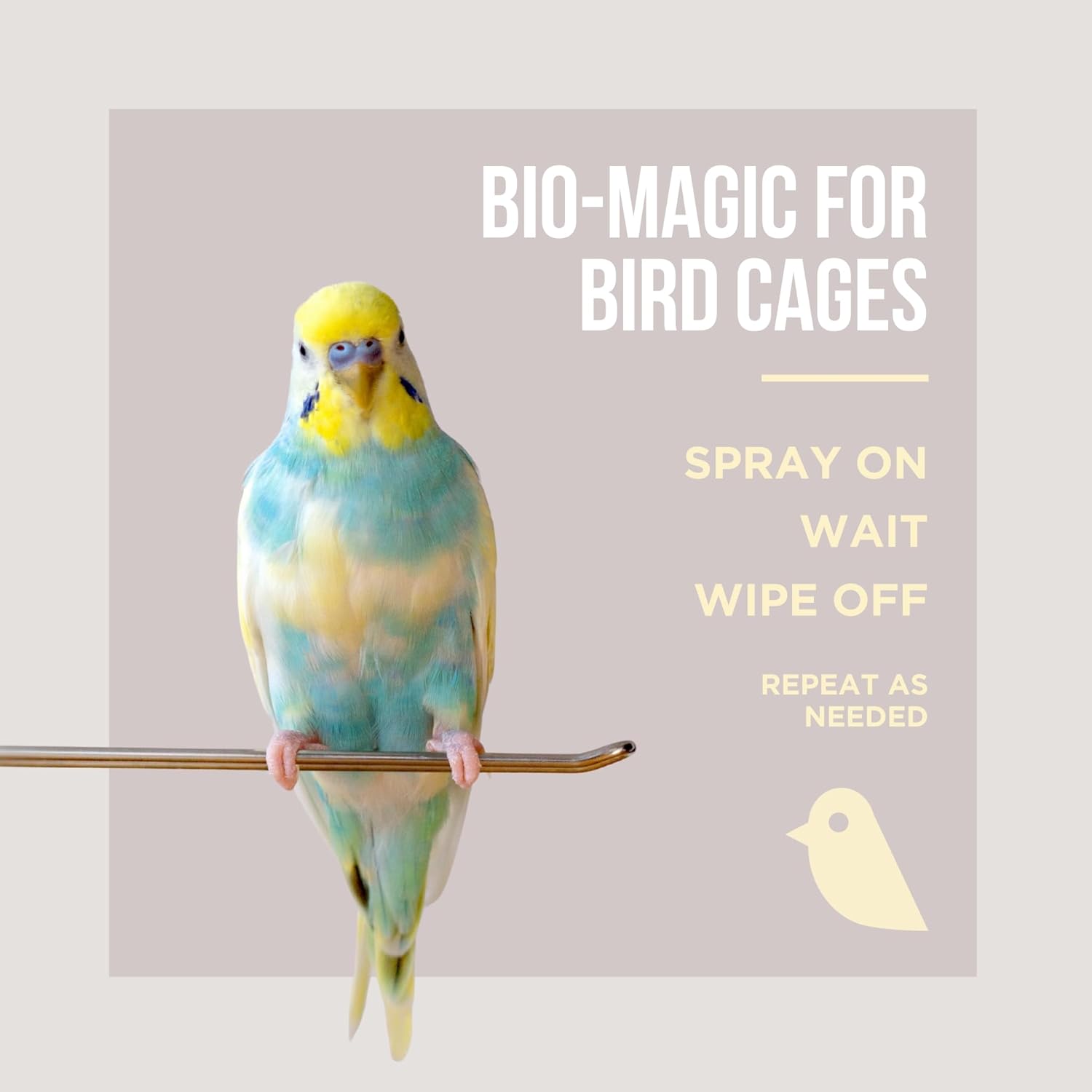 Natural Rapport Bird Cage Cleaner - The Only Bird Cage Cleaner You Need - Bird Poop Spray Remover, Naturally Removes Bird Waste (32 Oz) - Happypetzone.online - Image 6