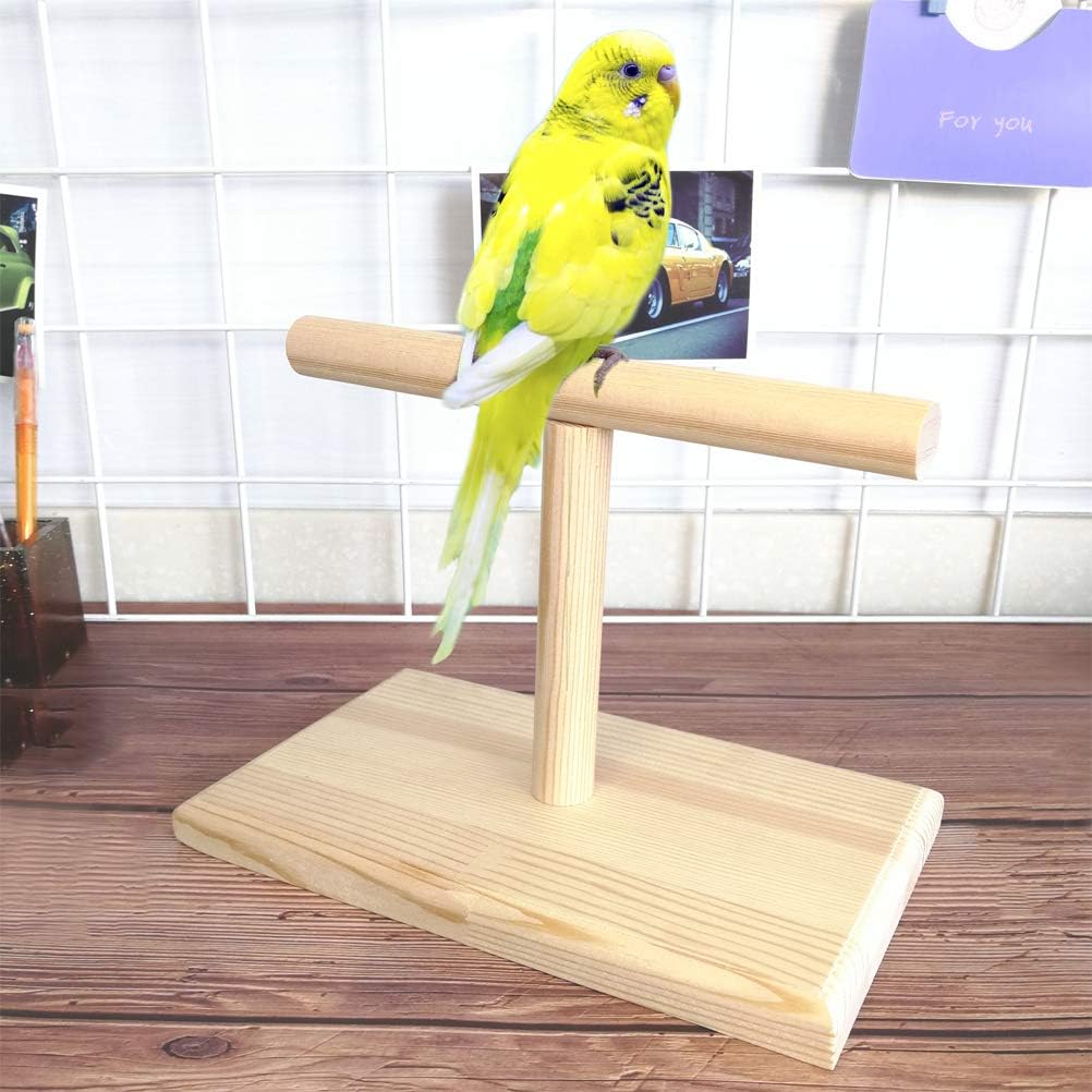 LINSHRY Bird Training Stand, Portable Tabletop Bird Perch Spin Training Perch for Parakeets Conures Lovebirds or Cockatiels - Happypetzone.online - Image 7