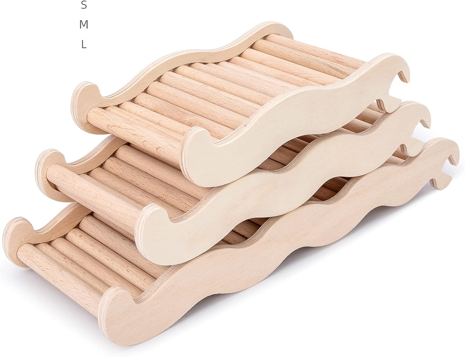 Niteangel Hamster Climbing Toy Wooden Ladder Bridge for Hamsters Gerbils Mice and Small Animals (Medium - 8.26'' L) - Happypetzone.online - Image 8