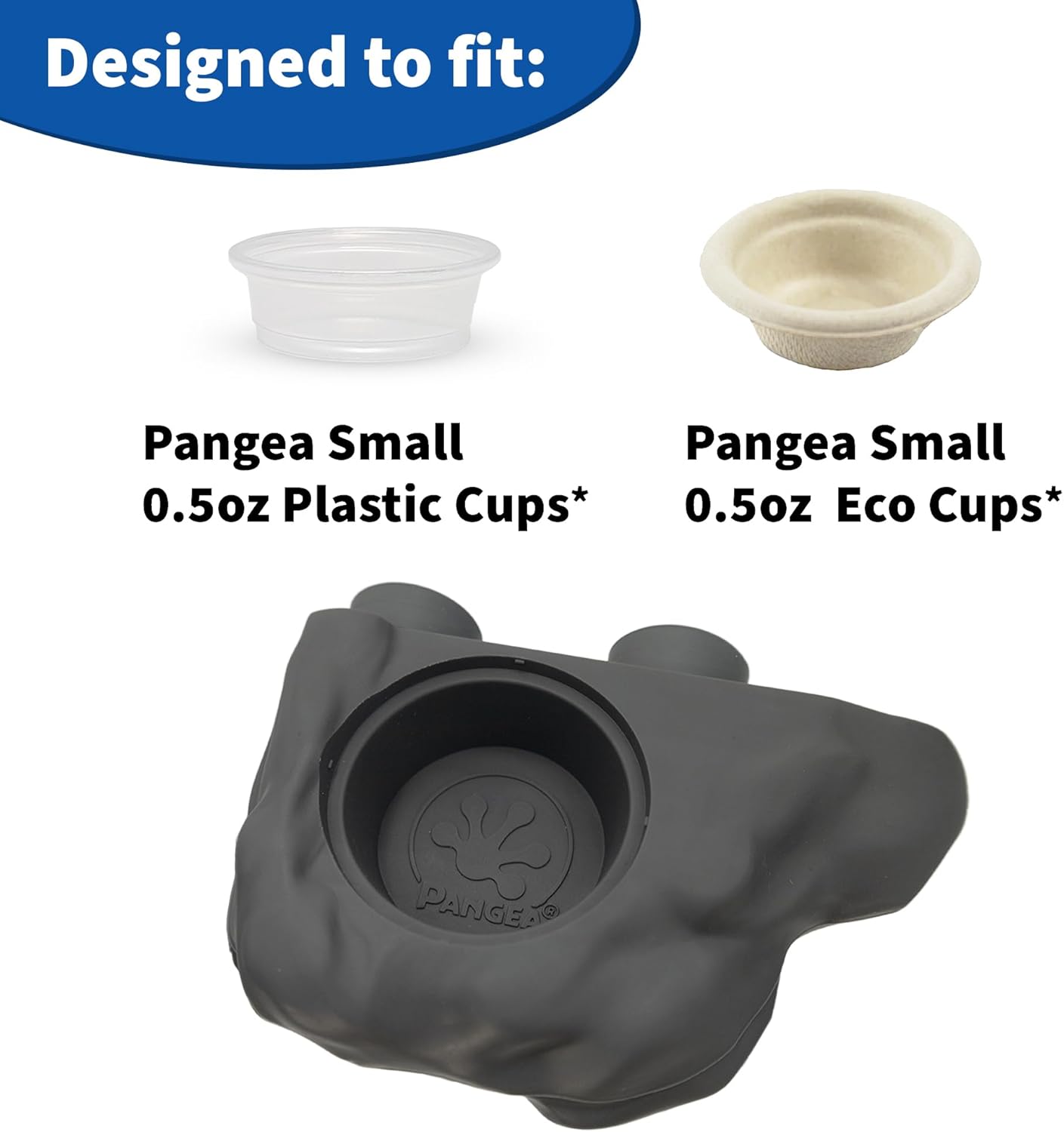 Pangea Silicone Gecko Feeding Ledge - Magnetic Mini Food Dish for Reptile Tank - 4.125" x 2.625" x 1.18" - Fits 0.5oz Cups (Black) - Happypetzone.online - Image 4