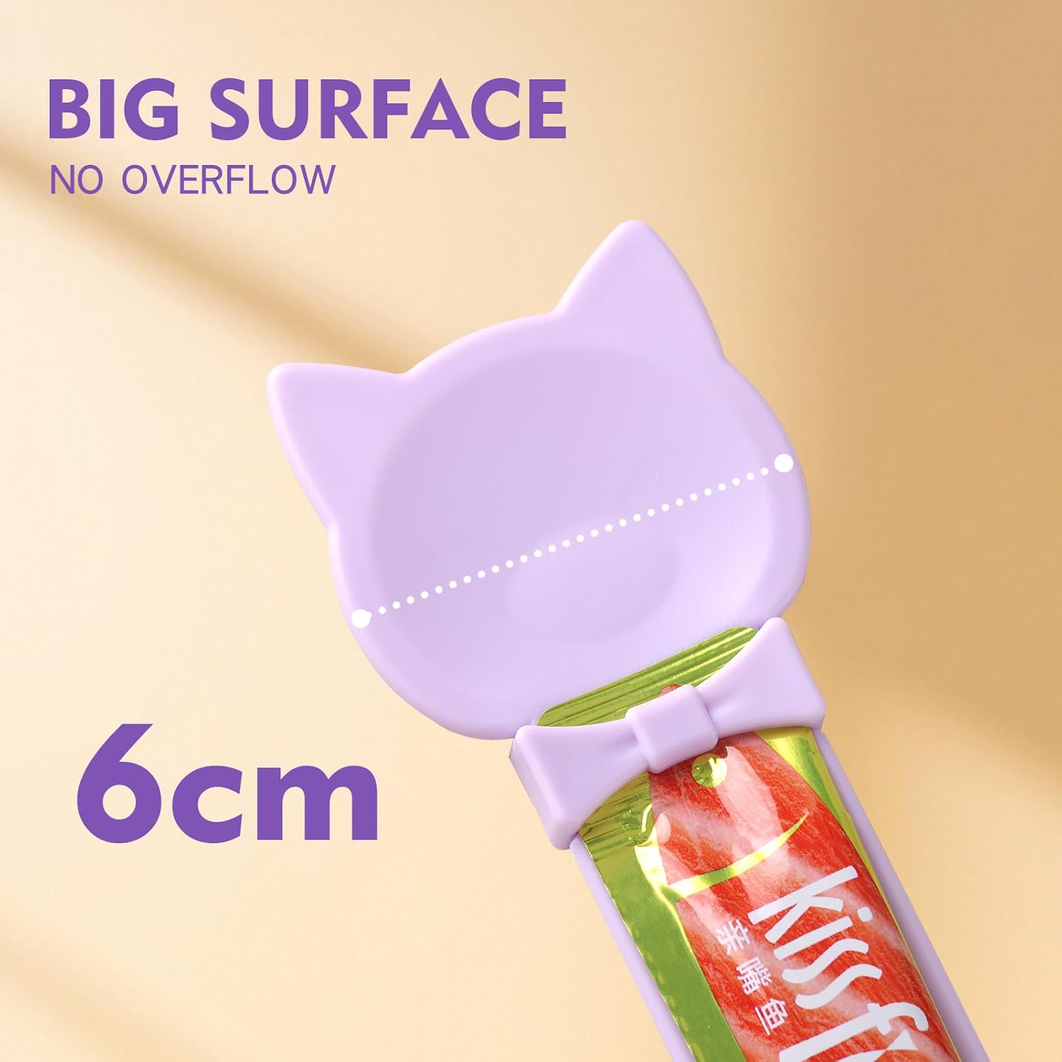 LICKJIMO-3PCS Cat Treat Dispenser,Multi Function Spoon for Churu Lickable Cat Treats,Cat Treat Spoon for Lickable Cat Treats Squeeze up,Food Dispenser Cat Feeder,Cat Food Spoon Big Size(3 Color) - Happypetzone.online - Image 2