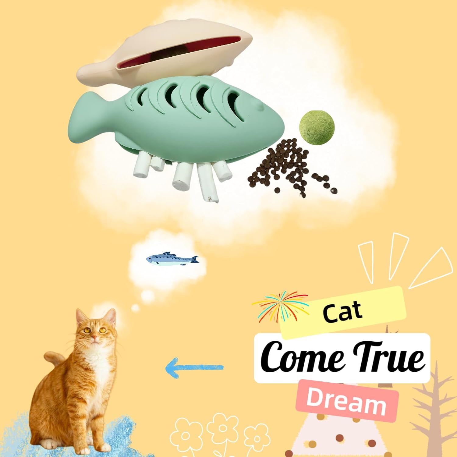 2Pcs Silicone Cat Toys, Multi-Functional Treat Dispenser, Interactive Feeder Toy for Indoor Cats, Food Puzzle Kitten Toys, Pet Training Toy with Catnip Ball (Pink&Green/Blue) - Happypetzone.online - Image 6