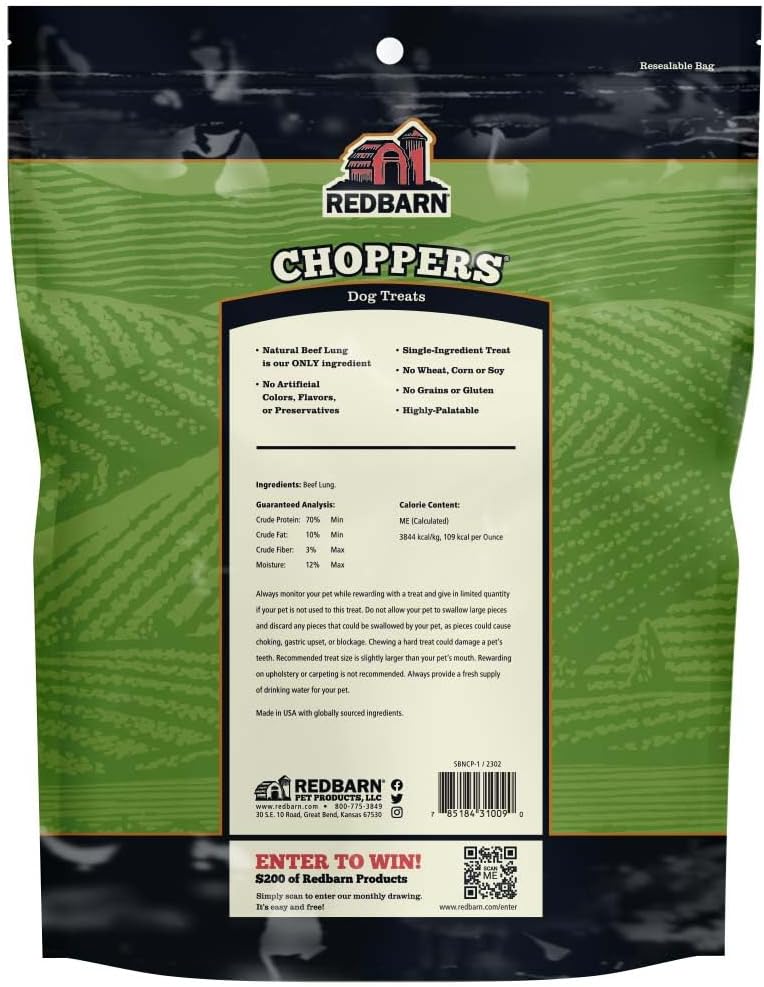 Redbarn Choppers 9oz (Case of 8 Bags) - Happypetzone.online - Image 7