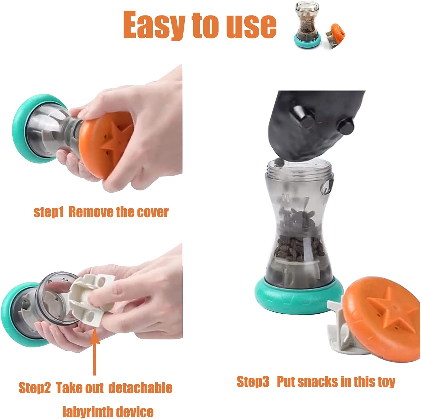 Aelflane Treat Dispensing Puzzle Toys,Interactive Dog Puzzle Toy, Dogs Enrichment Toy to Keep Them Busy,Slow Feeder,Perfect Alternative to Slow Feeder Dog Bowls to Improves Pets Digestion - Happypetzone.online - Image 3