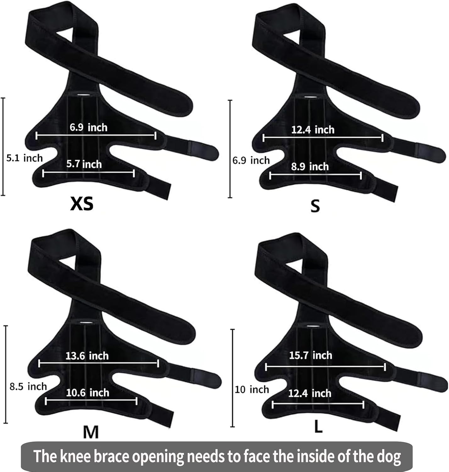 XS Dog Leg Braces for Back Leg for Support with Cruciate Ligament Injury-Better Recovery with Dog Knee Brace for Torn Acl Hind Leg-Adjustable Hip Dysplasia Dog Acl Brace Hind Leg Rear - Happypetzone.online - Image 2