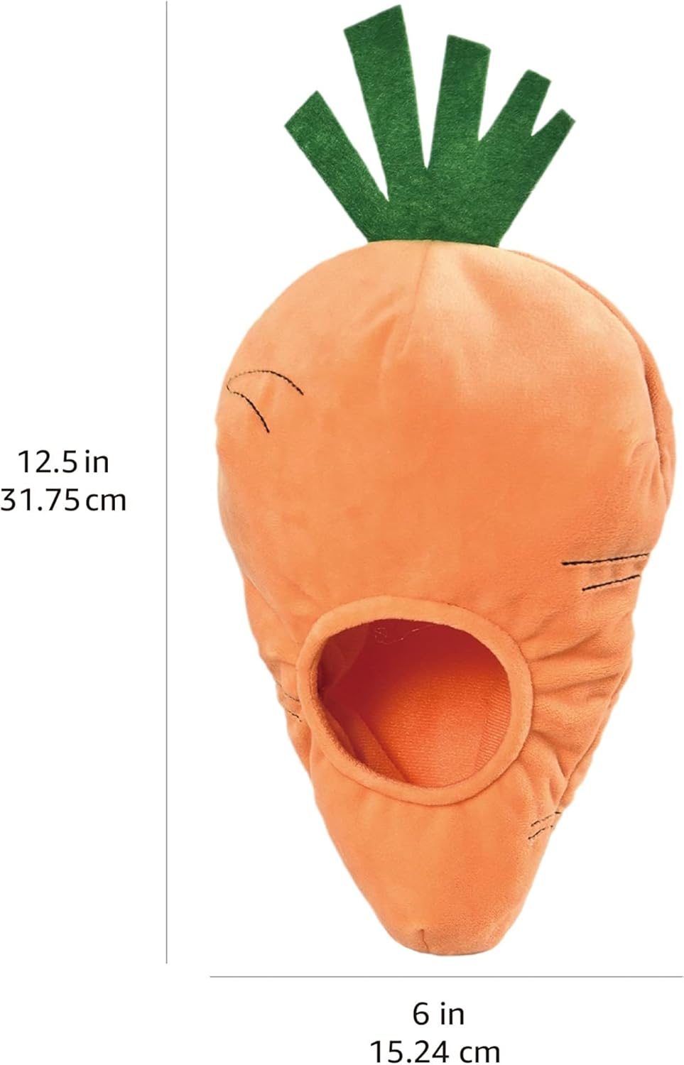 Amazon Basics Interactive Hide and Seek Squeaky Dog Plush Toy with Squeaker for Small Dogs, Rabbit and Carrot, Orange and White, 5-Pack - Happypetzone.online - Image 5