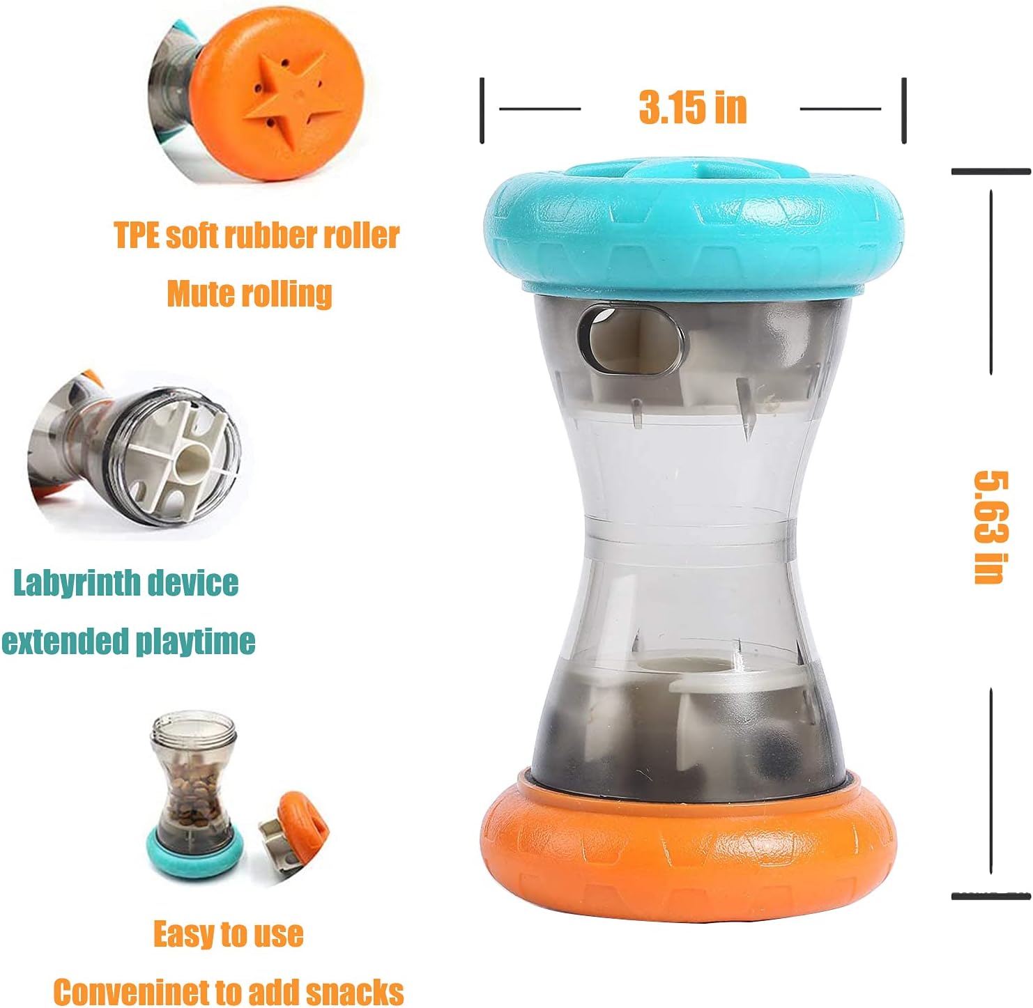 Aelflane Treat Dispensing Puzzle Toys,Interactive Dog Puzzle Toy, Dogs Enrichment Toy to Keep Them Busy,Slow Feeder,Perfect Alternative to Slow Feeder Dog Bowls to Improves Pets Digestion - Happypetzone.online - Image 2